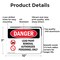 Signmission Lead Paint Removal Authorized Danger Sign, Aluminum, 10in W x 7in L, 2PK OS-2PACK-DS-A-710-L-1916 - alternate 2